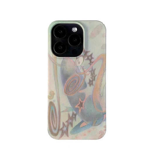 Clmj Korean Ins Fantasy Graffiti Luxury Phone Case