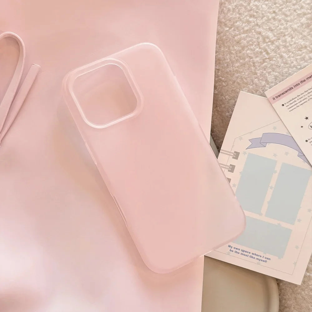 Soft Matte Candy Transparent Phone Case