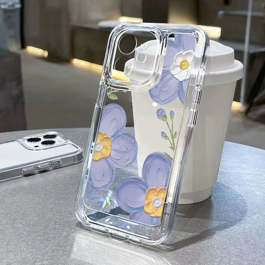 Aesthetic Flower Cover Soft Clear Phone Case