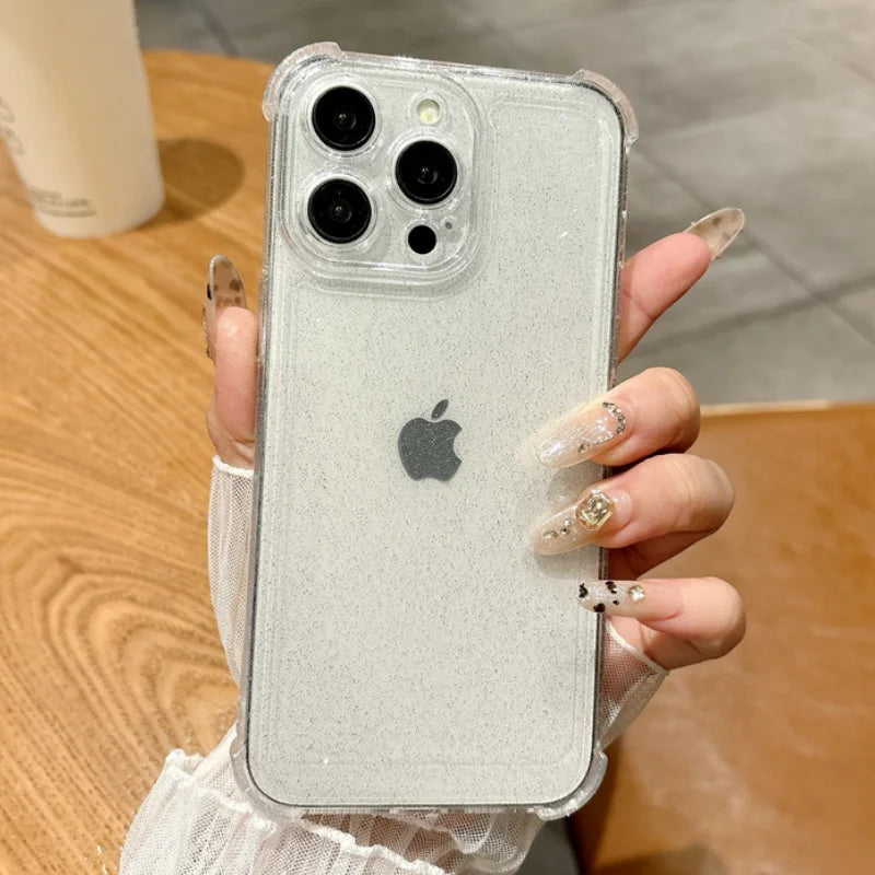Soft Transparent Bling Glitter Phone Case