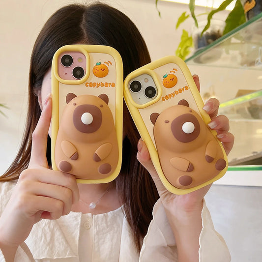 Blow Bubbles Cute Kapibala Phone Case