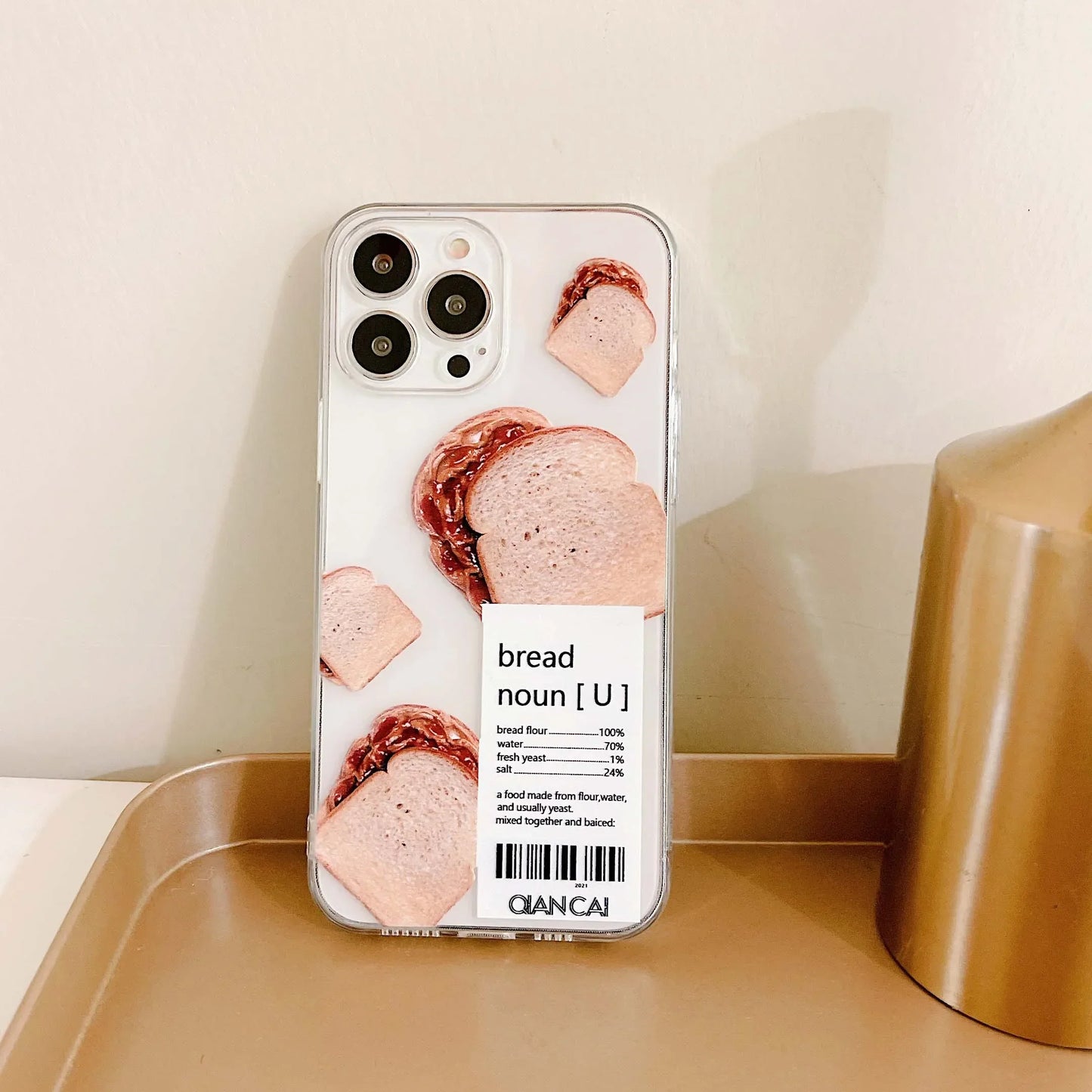 Bread Label Breakfast Phone Case