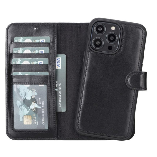 Magic iPhone 14 Pro Max Detachable Leather Wallet Case