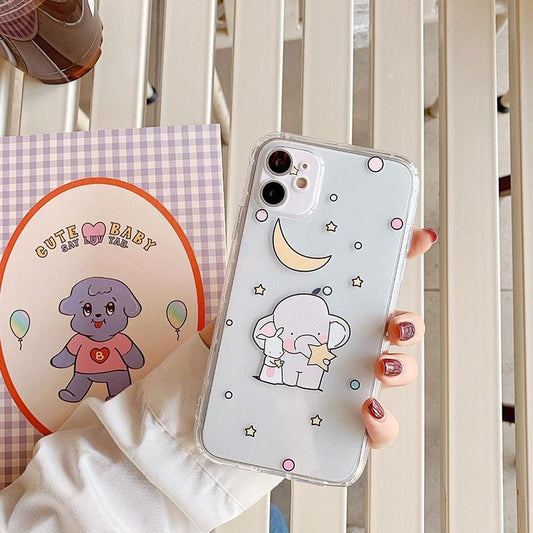 Cartoon Elephant Shockproof iPhone Case