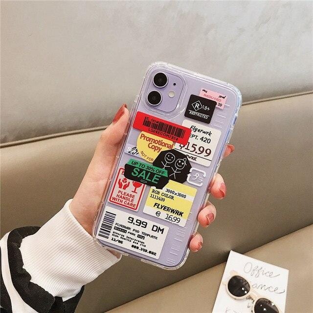 Stamp Label Barcode iPhone Case