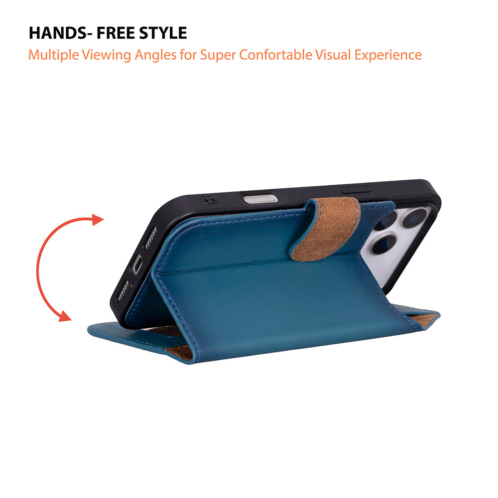 Magic iPhone 17 Pro Max Leather Detachable Wallet Case