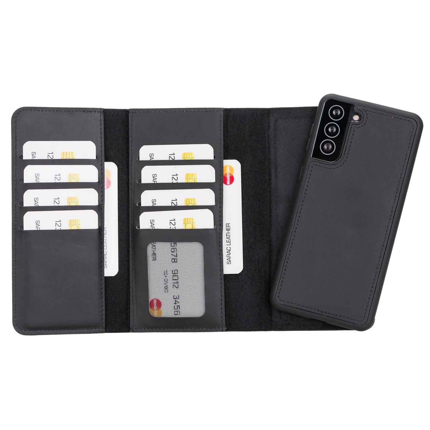 Santa Samsung Galaxy S21 Plus Leather Detachable Wallet Case