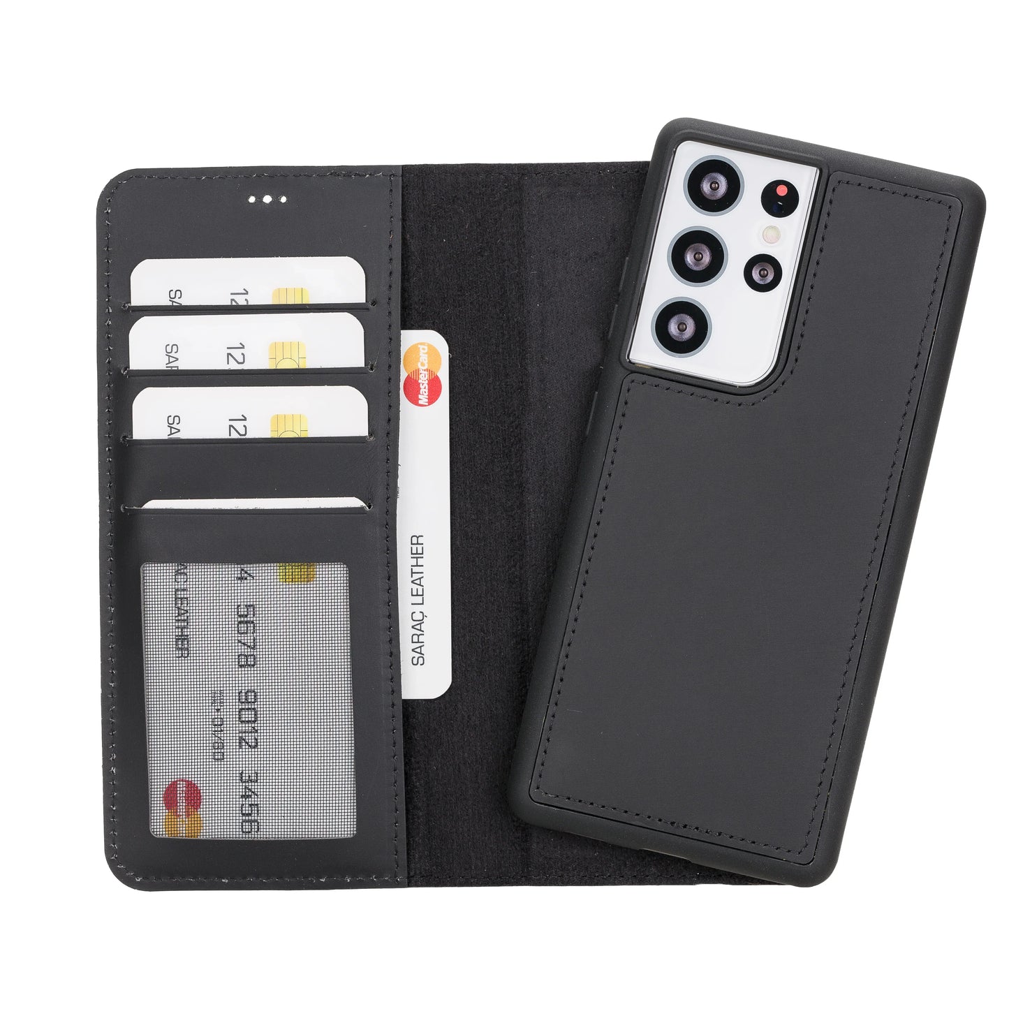 Liluri Samsung Galaxy S21 Ultra Detachable Leather Wallet Case