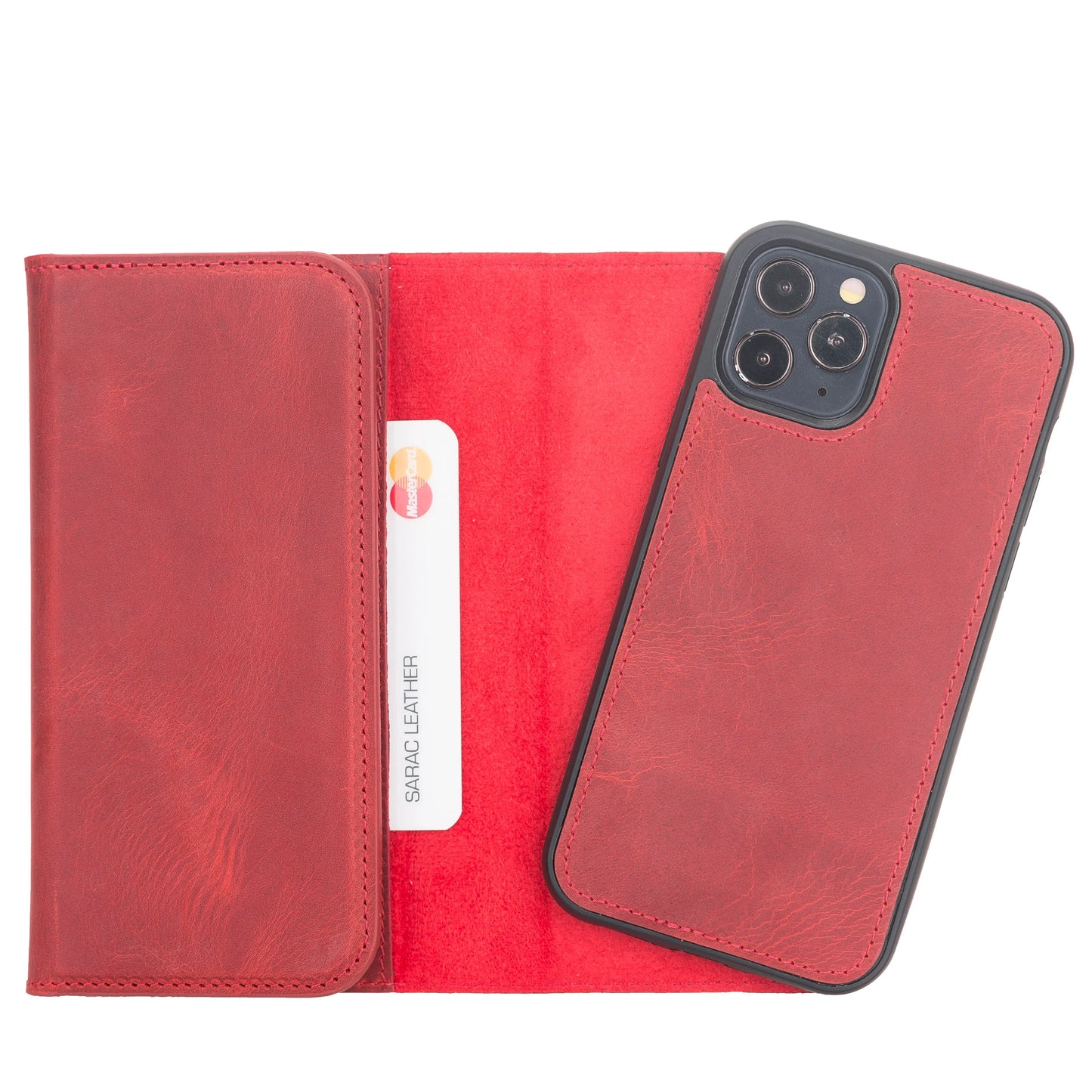 Santa iPhone 12 Pro Max Leather Detachable Wallet Case
