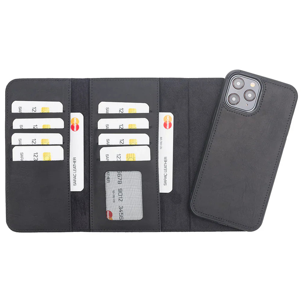 Santa iPhone 12 Pro Max Leather Detachable Wallet Case