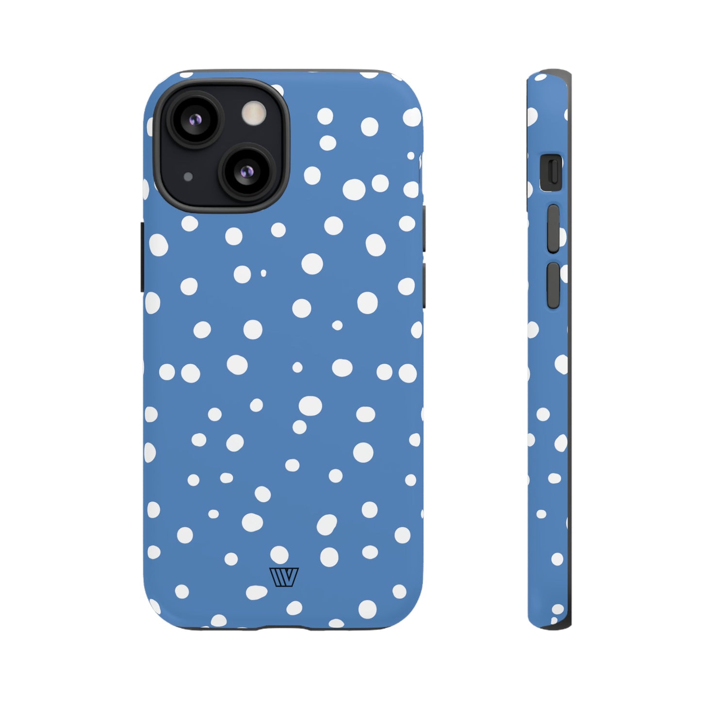 DUSTY BLUE DOTS | Tough Phone Case