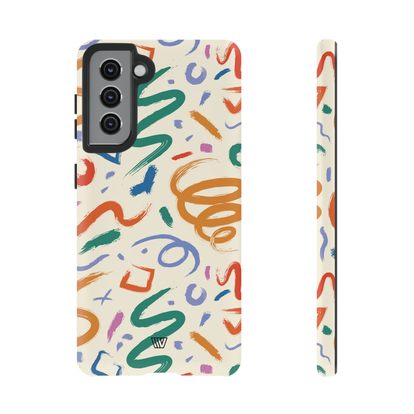 DOODLE BRUSH STROKES | Tough Phone Case