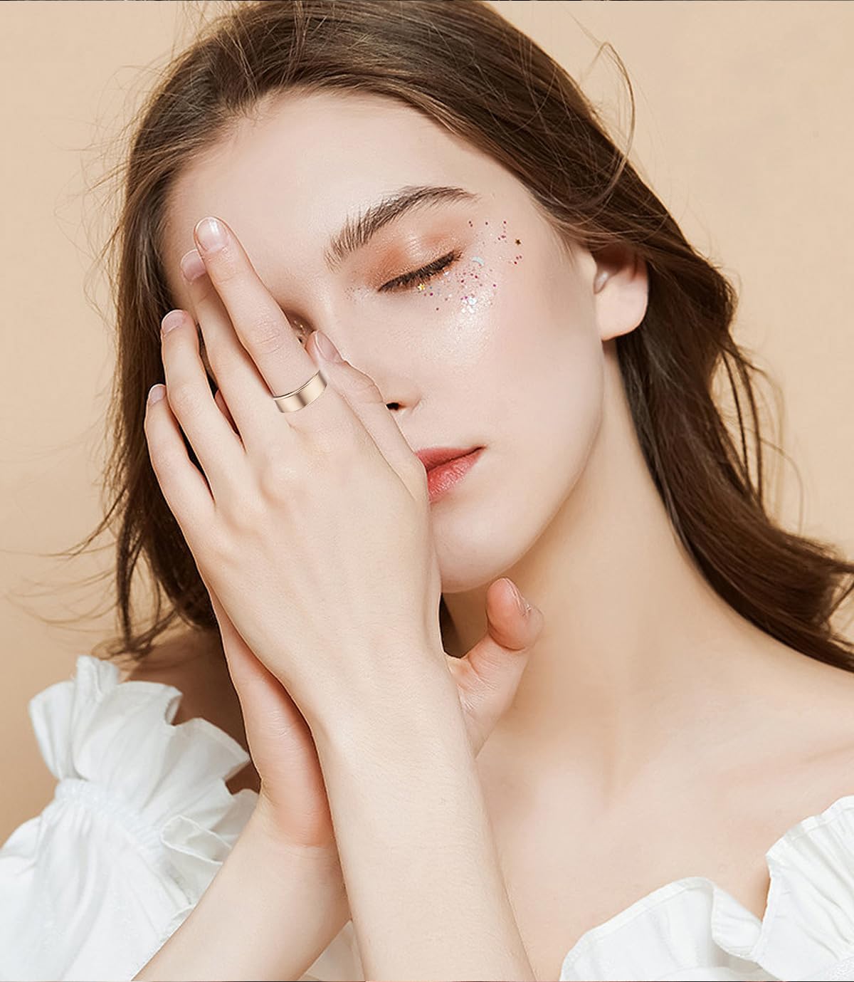 Smart Ring Health Tracker Smart Ring For Men And Women,IP68 Waterproof Level Bluetooth