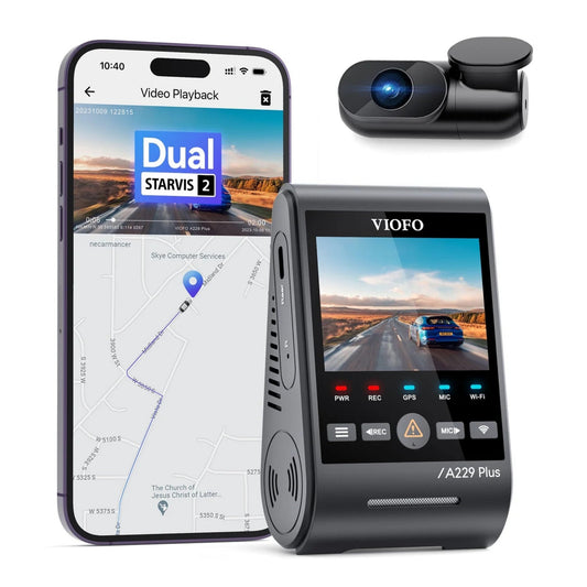 VIOFO A229 Plus 2-Channel 2K QHD Sony STARVIS 2 Dash Cam