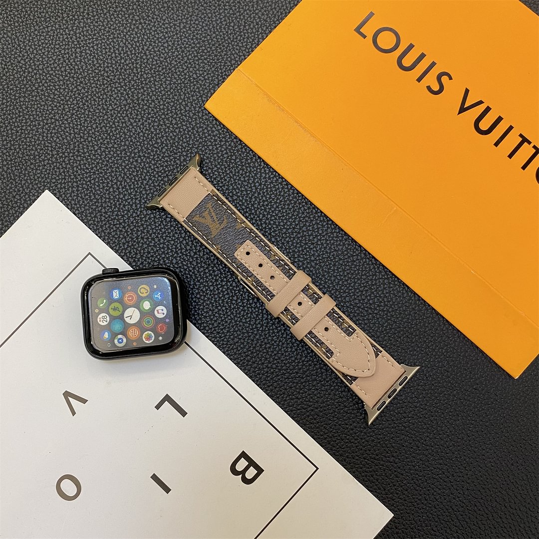 APPLE WATCH STRAP STITCHING MONOGRAM LEATHER