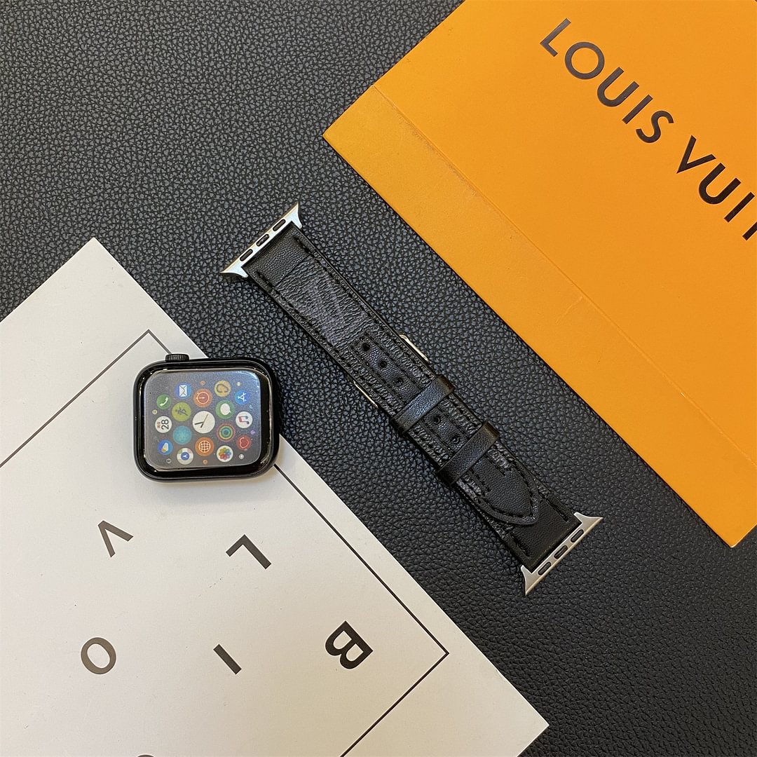 APPLE WATCH STRAP STITCHING MONOGRAM LEATHER
