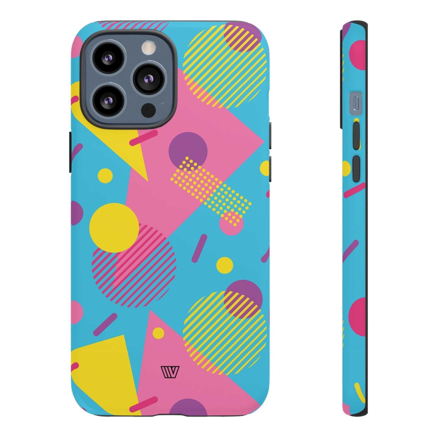 80s / 90s RETRO PATTERN LIGHT BLUE | Tough Phone Case