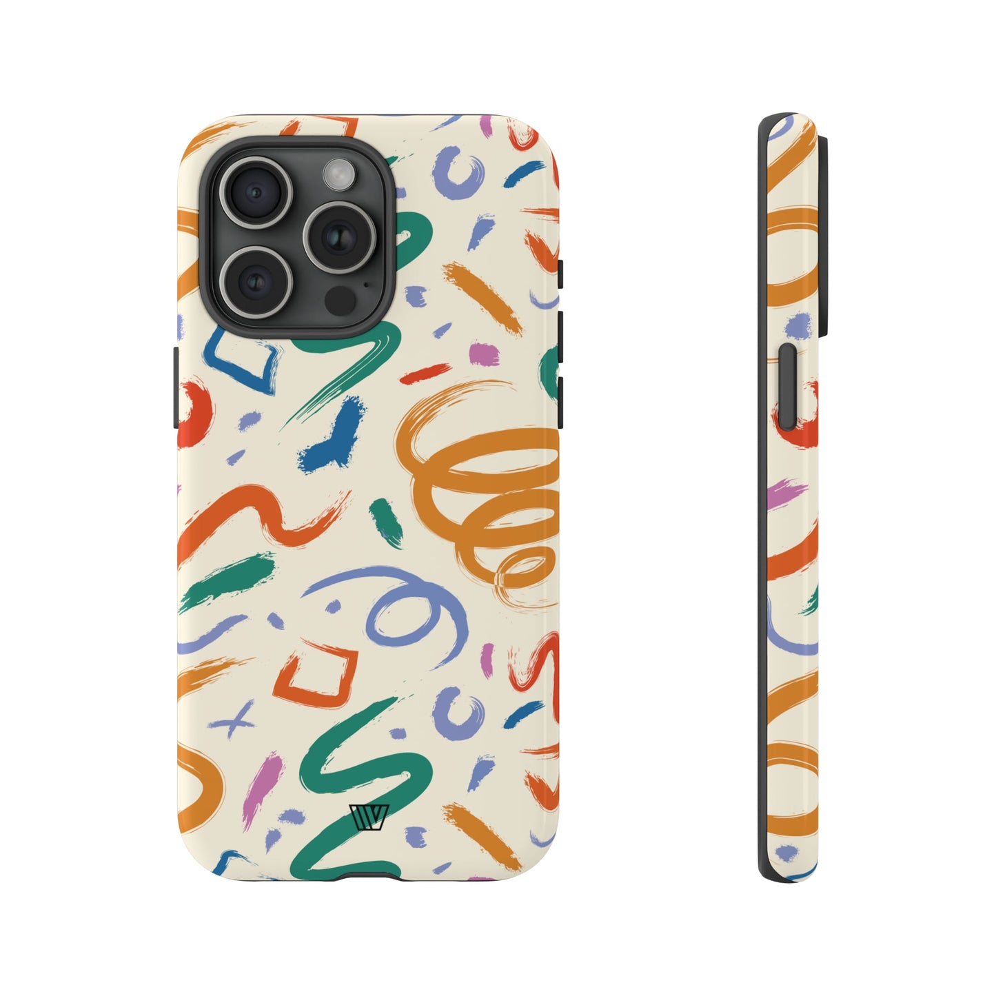 DOODLE BRUSH STROKES | Tough Phone Case