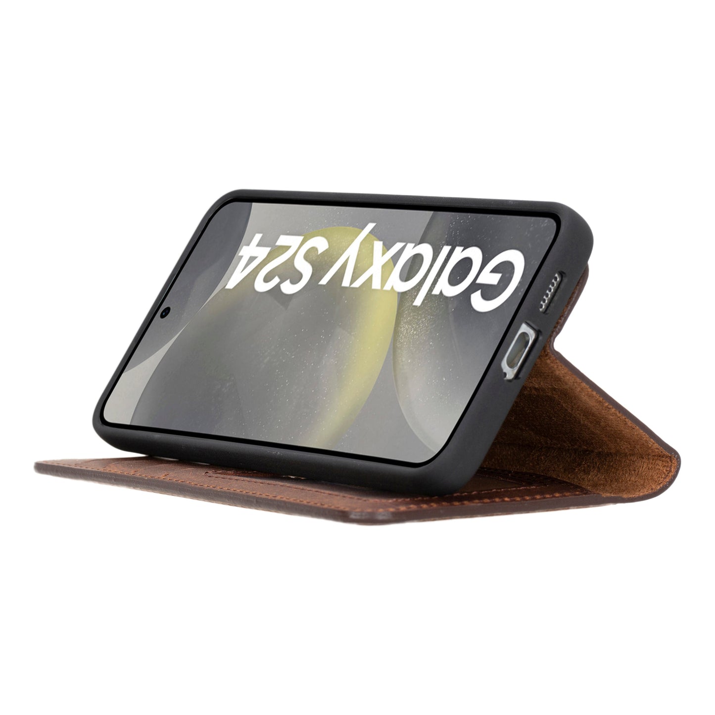 Magic Samsung Galaxy S24 Ultra Leather Detachable Wallet Case