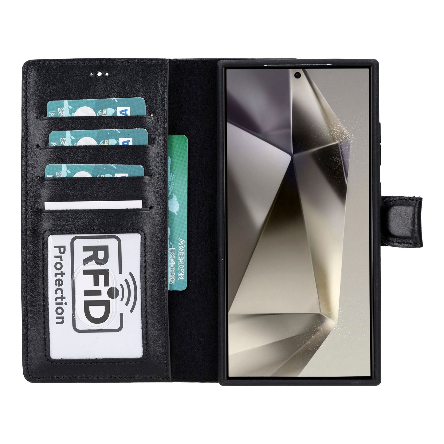 Magic Samsung Galaxy S24 Ultra Leather Detachable Wallet Case