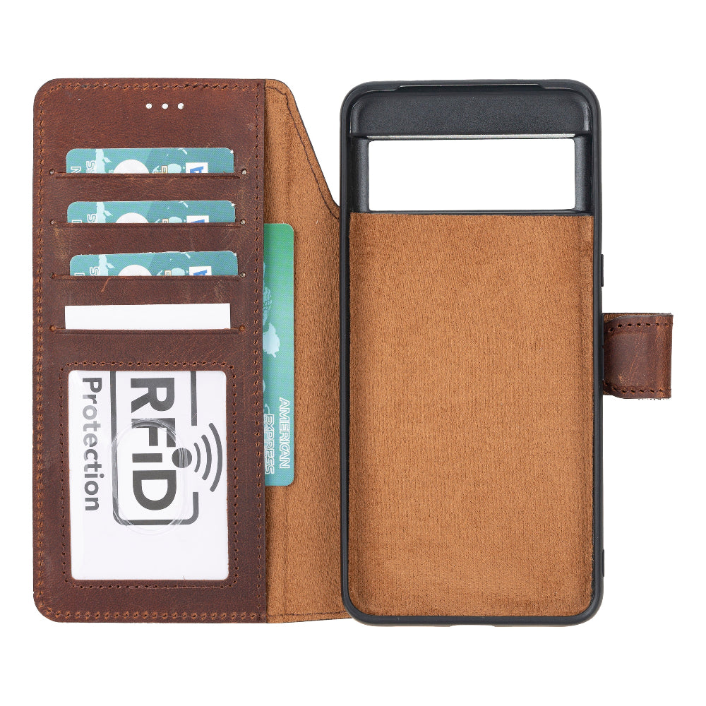 Magic Google Pixel 8 Detachable Leather Wallet Case