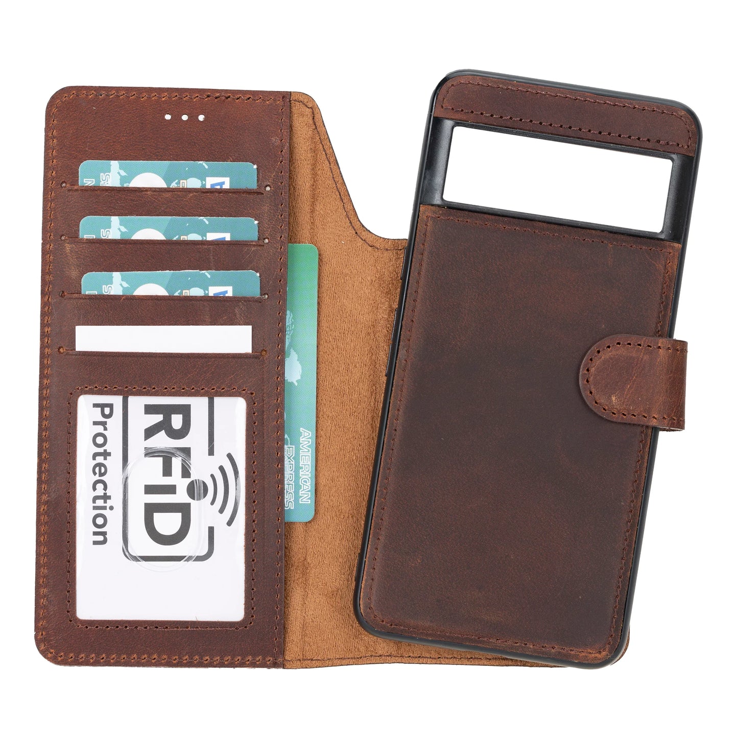 Magic Google Pixel 10 / 10 Pro Detachable Leather Wallet Case