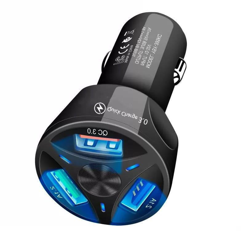 4 USB Car Charger Quick Charge 4.0 3.0 35W 7A Fast Charging Charger for iPhones image 5