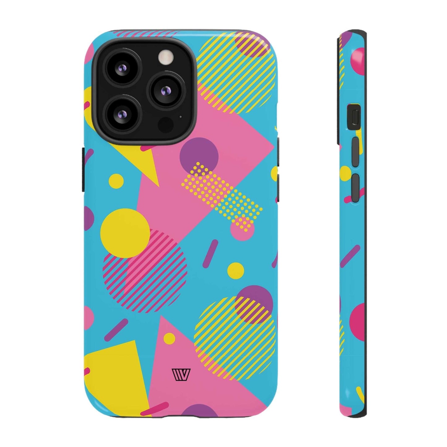 80s / 90s RETRO PATTERN LIGHT BLUE | Tough Phone Case
