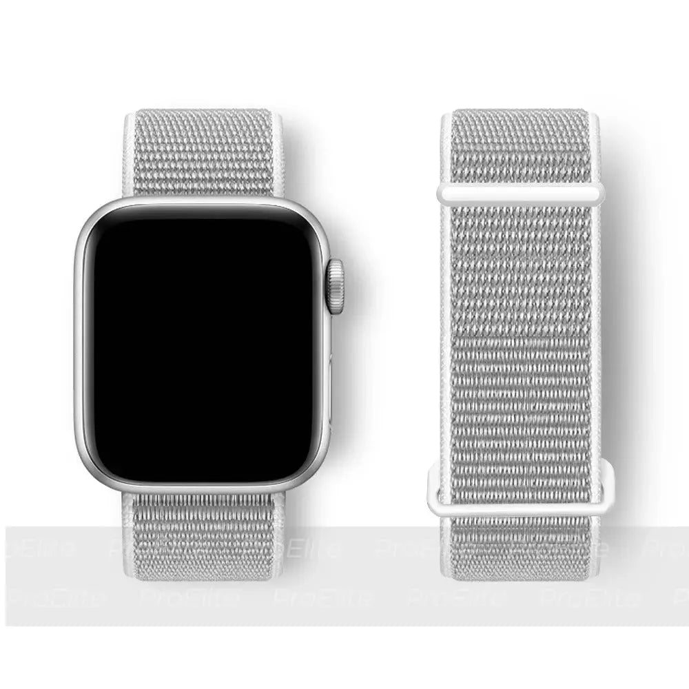 Band For Apple Watch bands Series 2 9 8 7 SE/6/5/4 Ultra 40MM 44MM 49MM Nylon Soft Breathable Strap