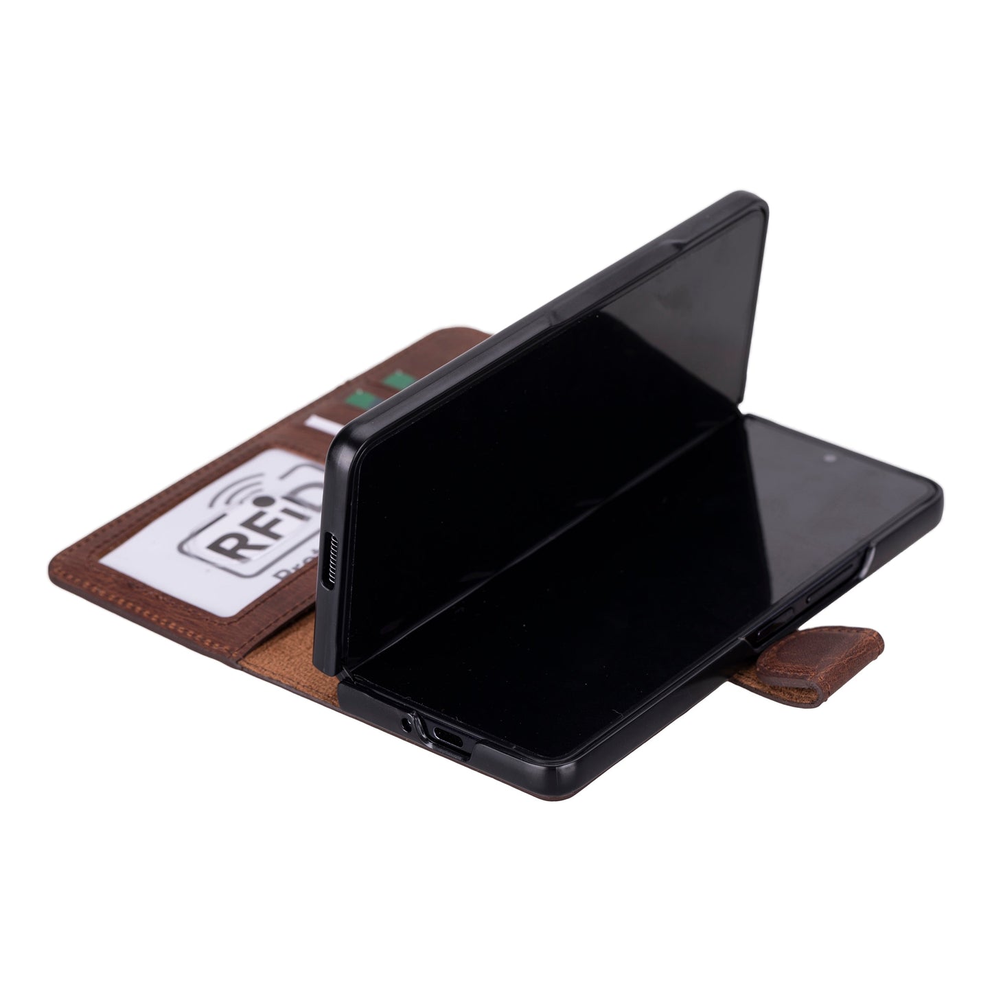 Wallet ID Leather Samsung Galaxy Z Fold 5 Folio Case