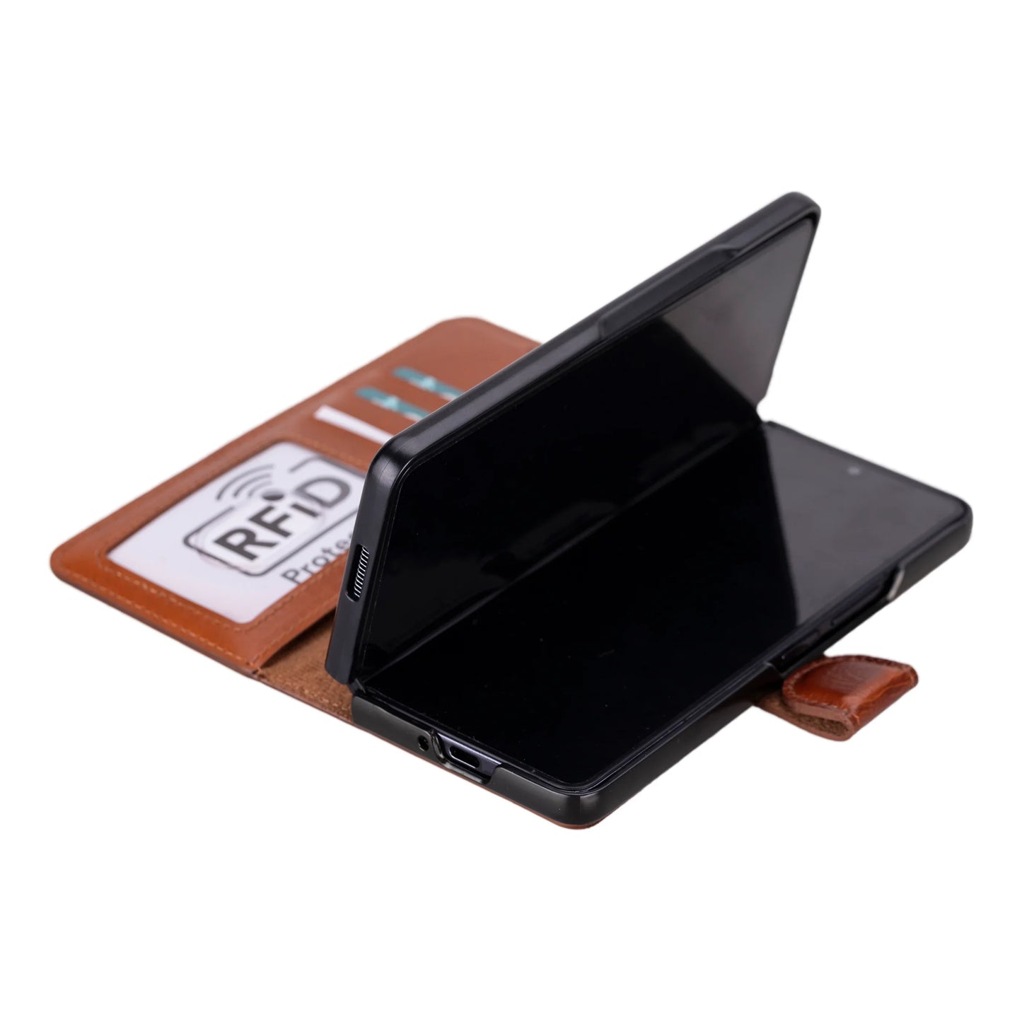 Wallet ID Google Pixel 10 Pro Fold Leather Folio Case