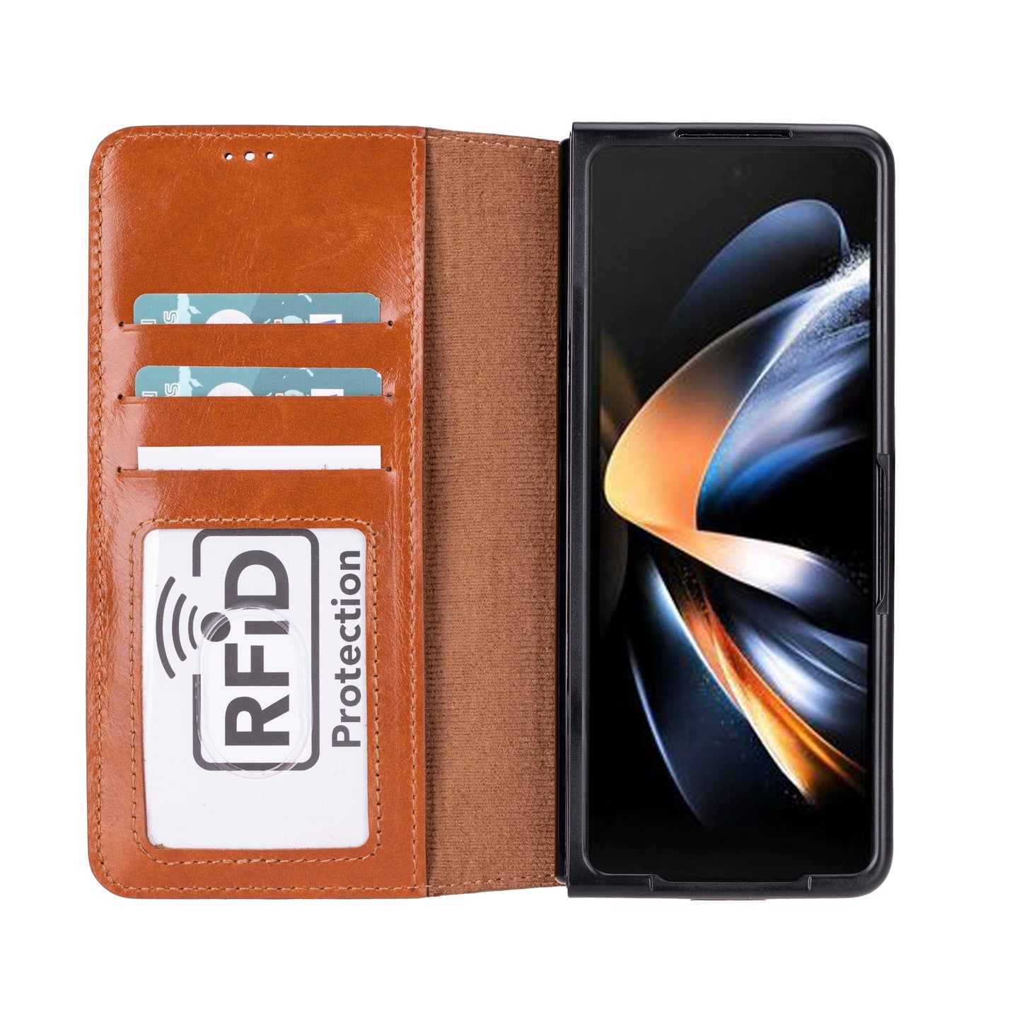 Wallet ID Leather Samsung Galaxy Z Fold 5 Folio Case