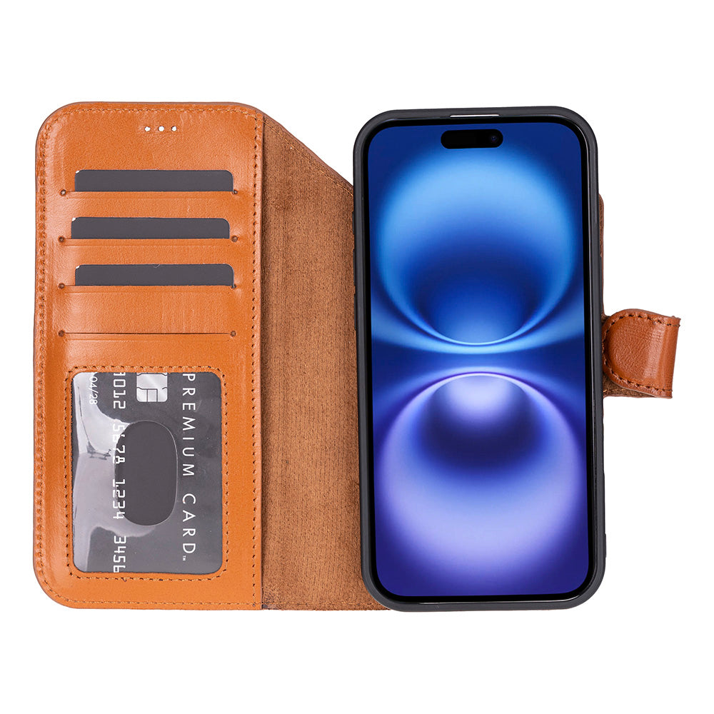 Magic iPhone 17 Air Leather Detachable Wallet Case