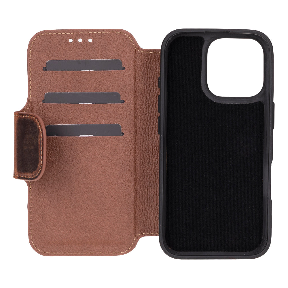 Firenze iPhone 16 Pro Max Leather Folio Case