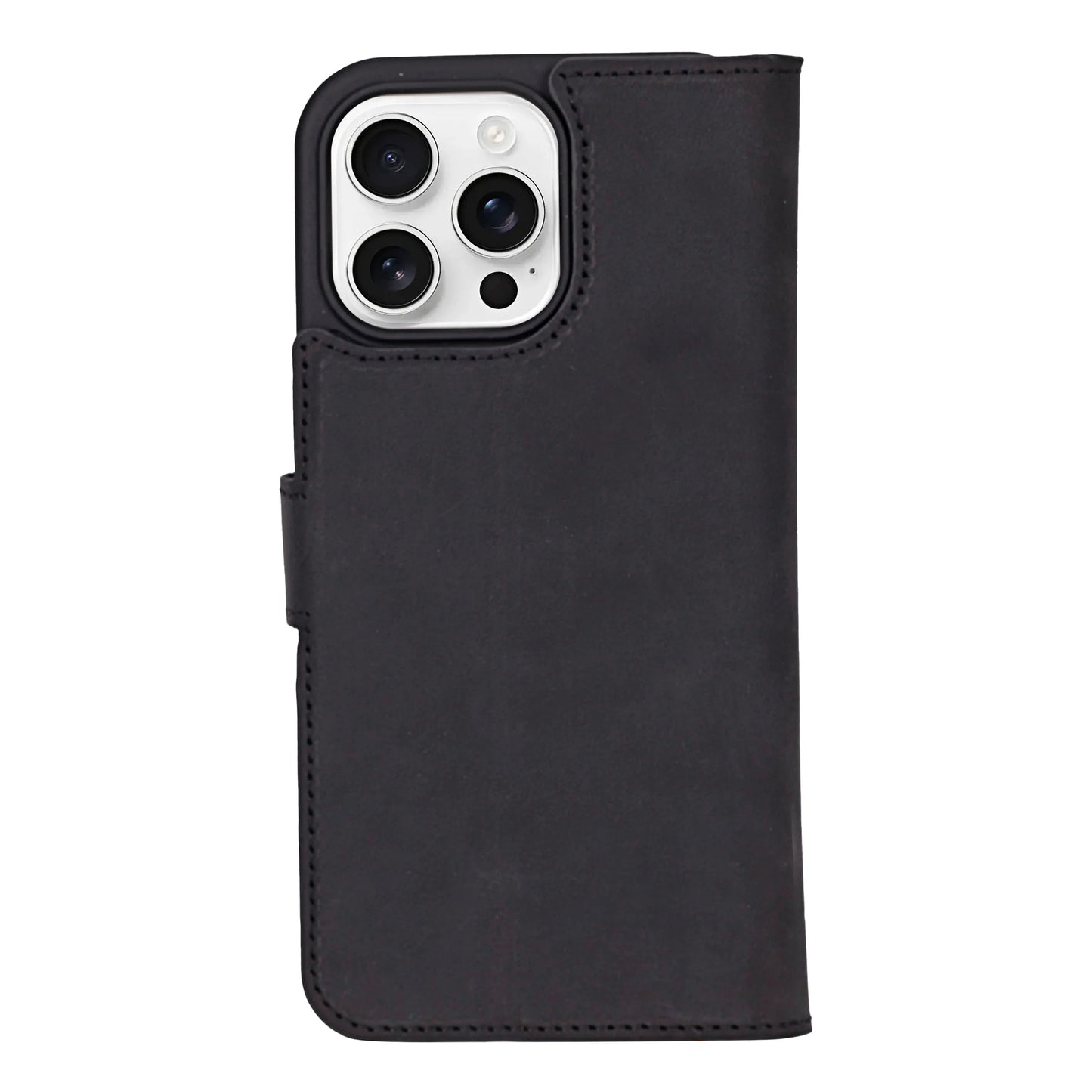 Liluri iPhone 16 Pro Detachable Leather Wallet Case