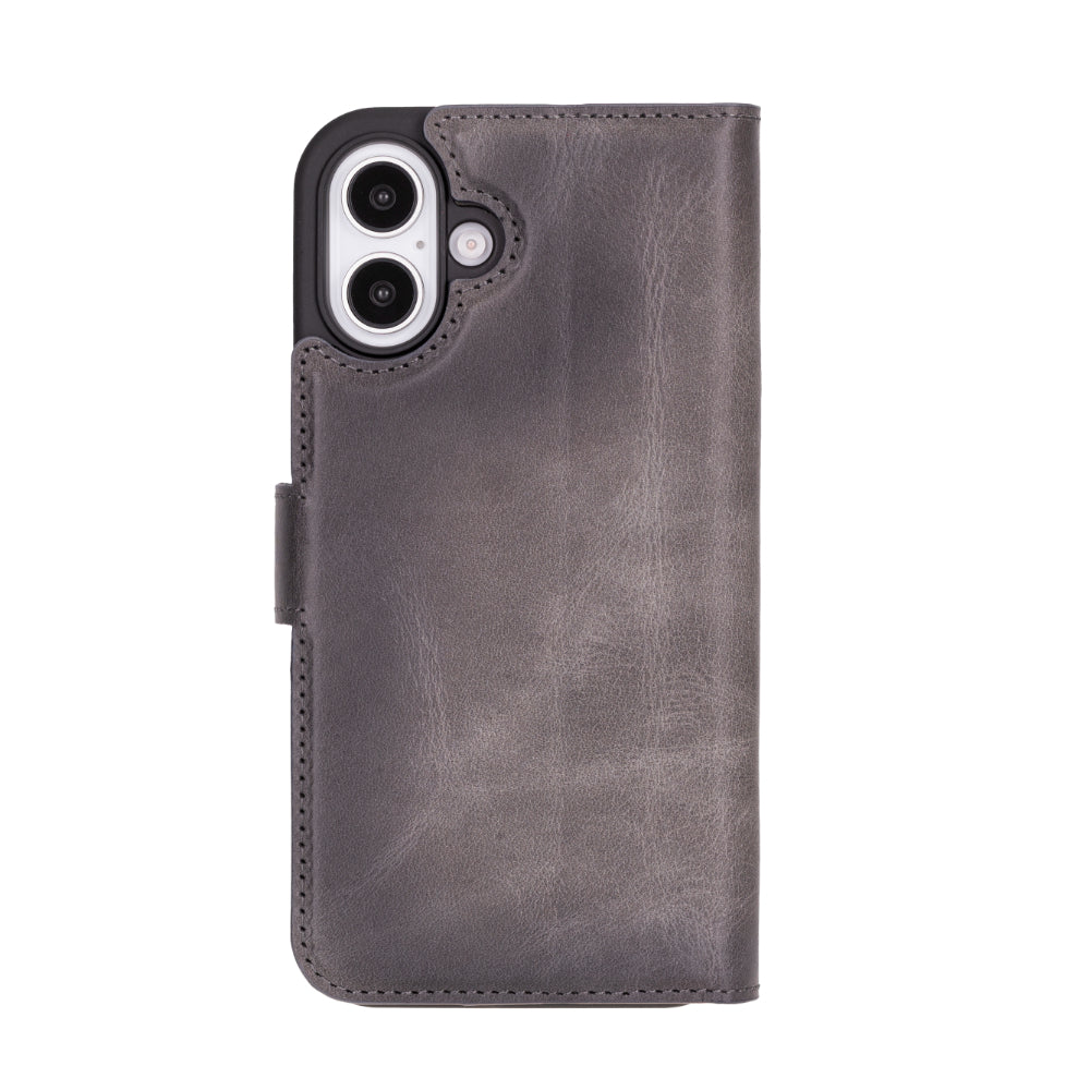 Magic iPhone 16 Plus Detachable Leather Wallet Case