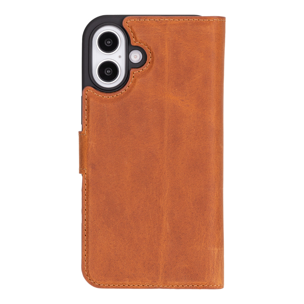 Magic iPhone 16 Plus Detachable Leather Wallet Case
