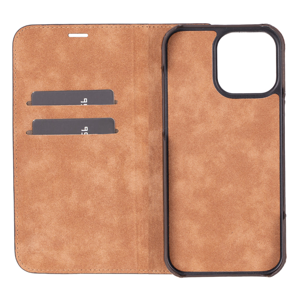 Sonat Leather iPhone 16 Pro Max Folio Case