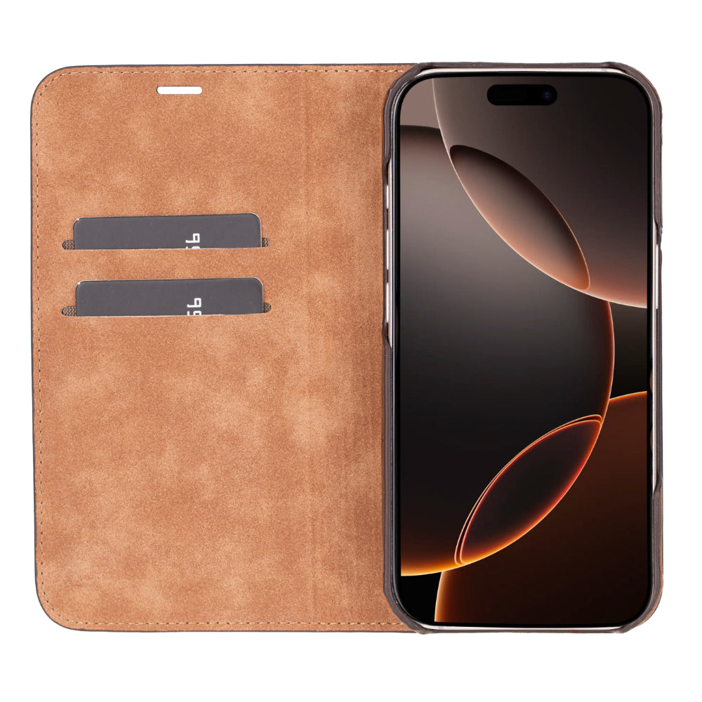 Sonat Leather iPhone 16 Pro Folio Case