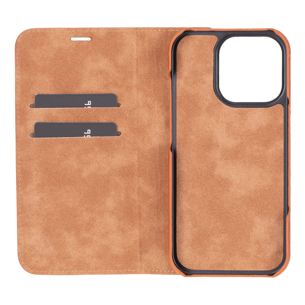 Sonat Leather iPhone 16 Pro Folio Case