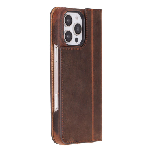 Sonat Leather iPhone 16 Pro Max Folio Case