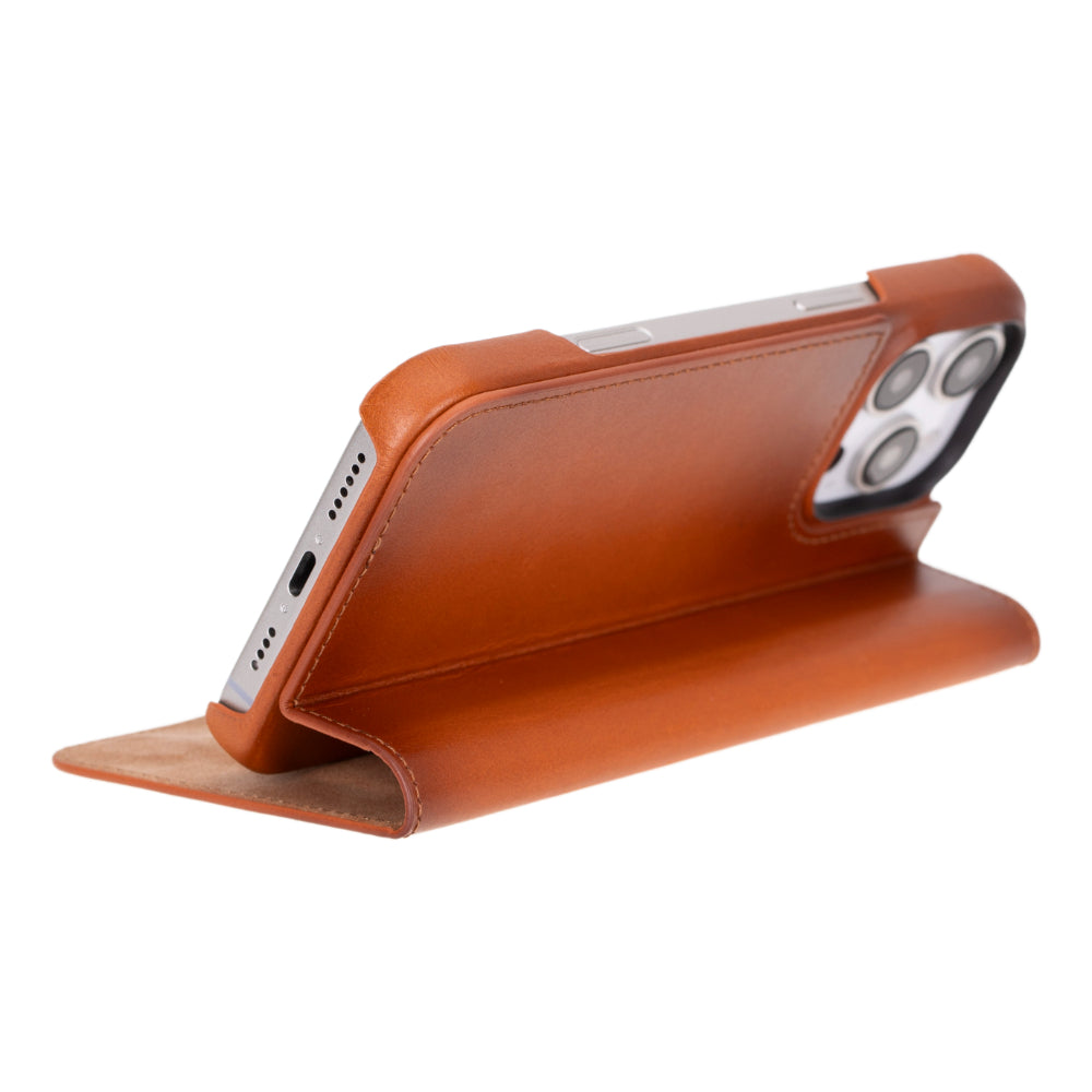 Sonat Leather iPhone 16 Pro Max Folio Case