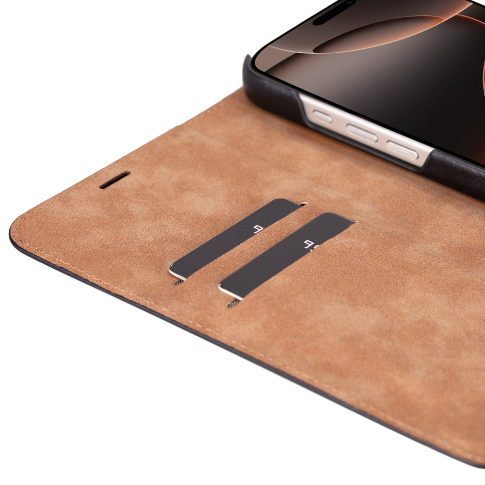 Sonat Leather iPhone 16 Pro Folio Case
