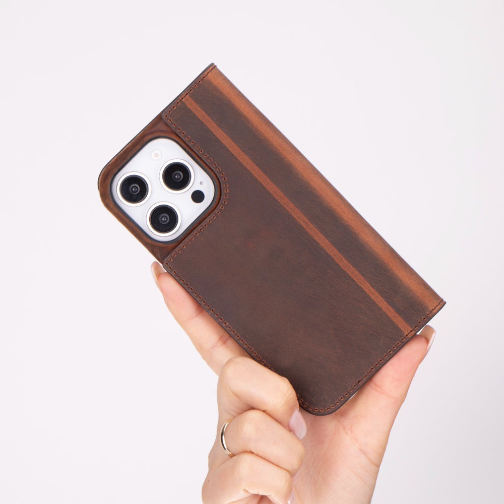 Sonat Leather iPhone 16 Pro Max Folio Case