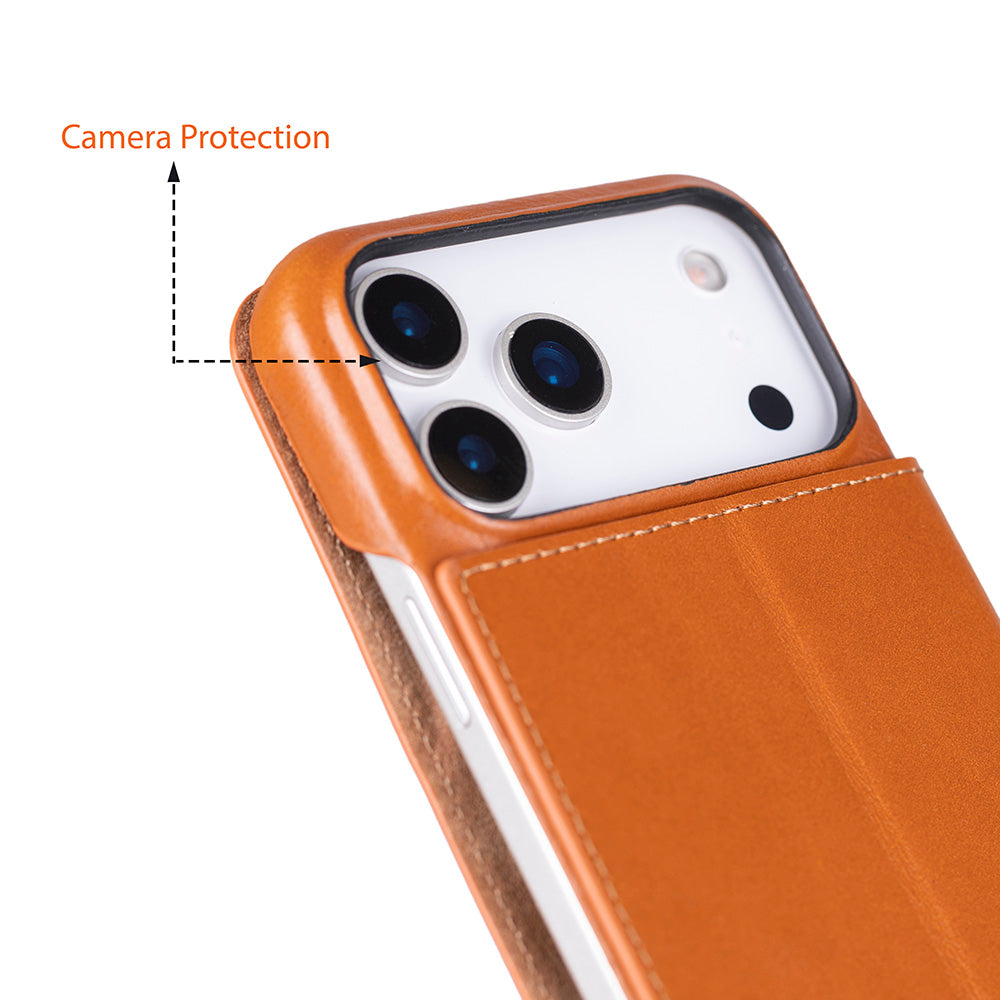 Sonat Leather iPhone 17 Pro Max Folio Case