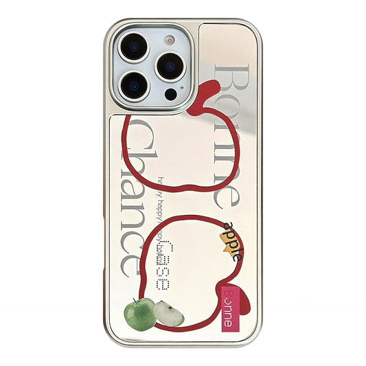 Premium sense is suitable for 16promax mobile phone case iphone17 mirror line Apple 15 electroplating silver 13 generation