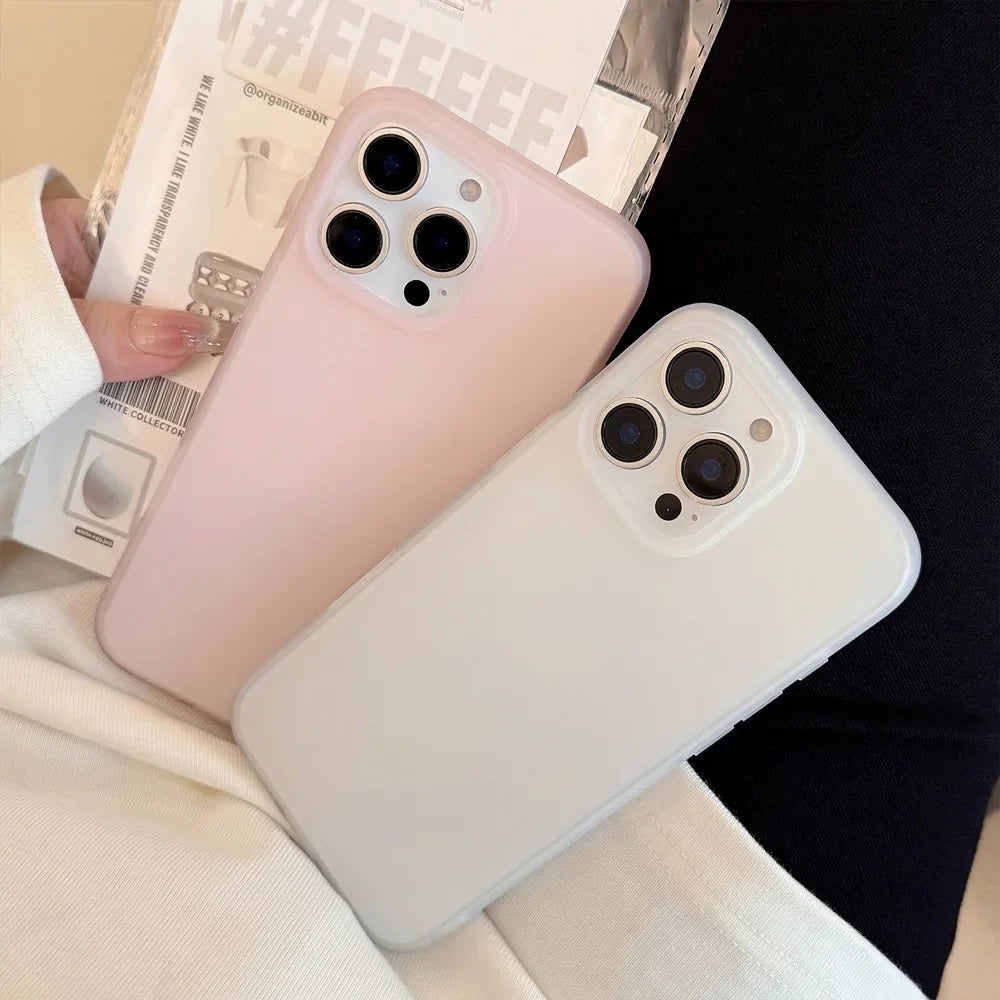 Soft Matte Candy Transparent Phone Case