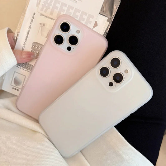 Soft Matte Candy Transparent Phone Case