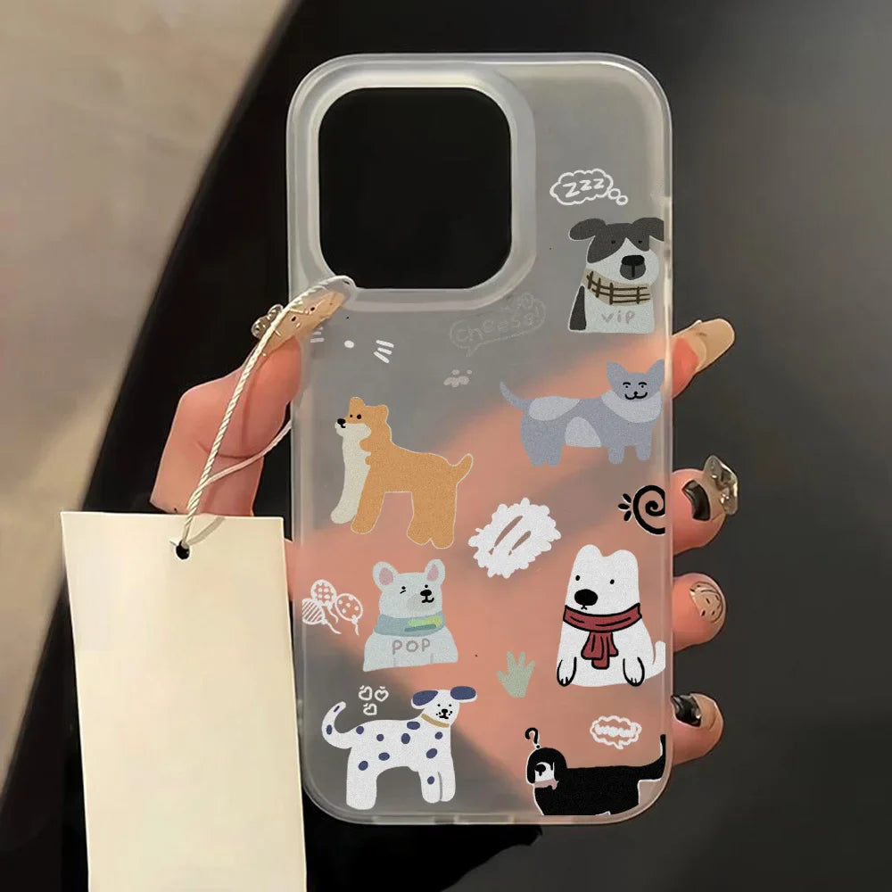 Soft TPU Matte Cute Bear Phone Case