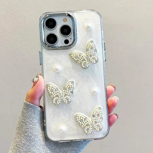 3D Jewelry Butterfly Phone Case
